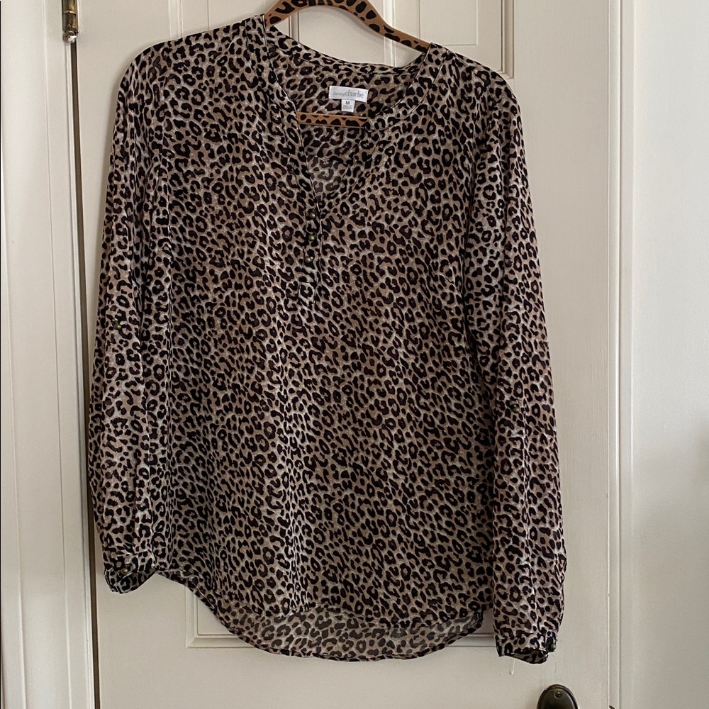 Charming Charlie Leopard Print Top